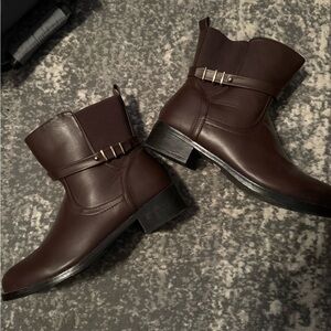 Women’s  Brown Leather Ankle Boots